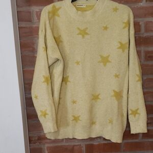 Yellow Star Crewneck Sweater